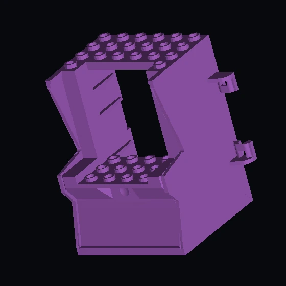 Контейнер 6 × 6 × 7, передняя часть шкафа для аркадных игр (65067)