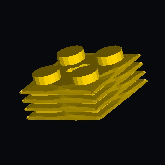 Кирпич 2 х 2 х 0,667 Ребристый горизонтально (71752)