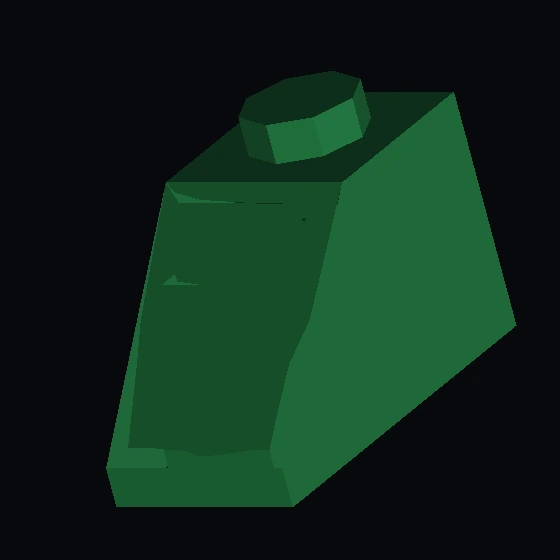 Наклонный кирпич Кирпич 45 1 × 2 с 3 кнопками, 3 красными лампочками/желтой панелью (81149)