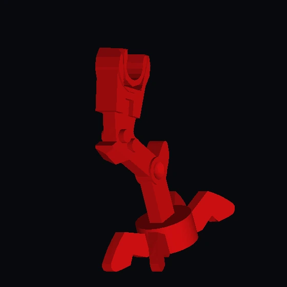 Механическая ножка минифигурки под углом (87569)