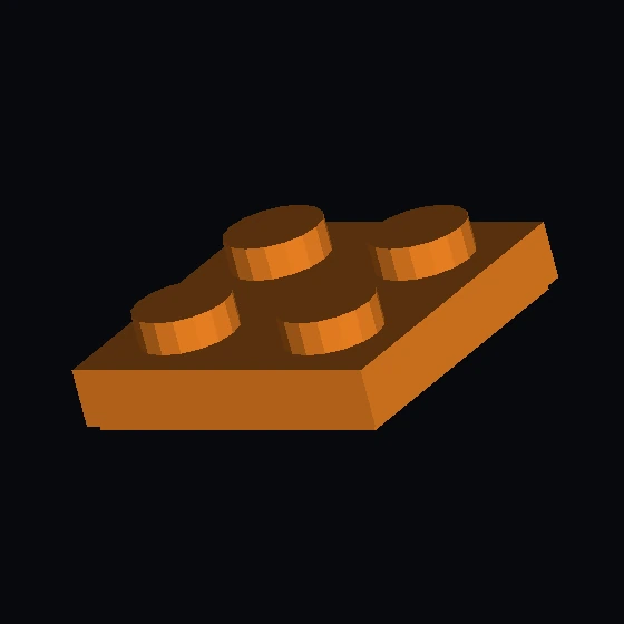 Поворотный стол 2 × 2 Пластина (в сборе), красный/серый (9246)