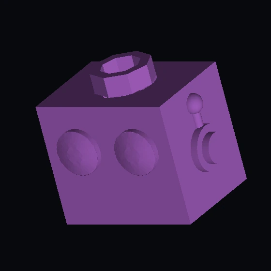 Минифиг-голова робота (98384)