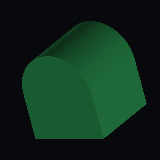 Дупло Кирпич 2 × 2 × 2 Изогнутая столешница с желтой вазой и узором из трех цветов (3664p04)