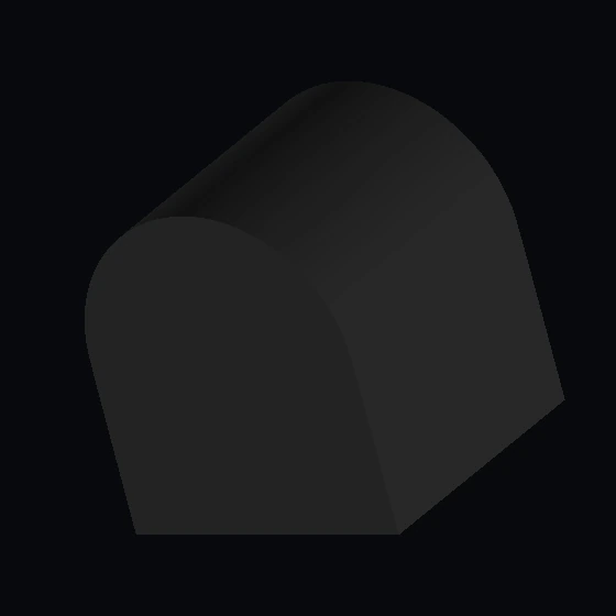 Дупло Кирпич 2 × 2 × 2 Изогнутая столешница с узором «ушко» на 2 сторонах (3664p07)