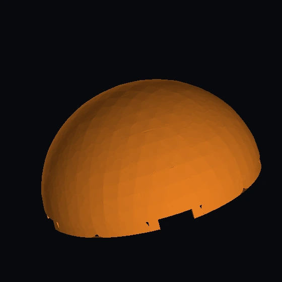 Купол 4 × 4 гладкий с рисунком дроида R4-P17 (86500p02)