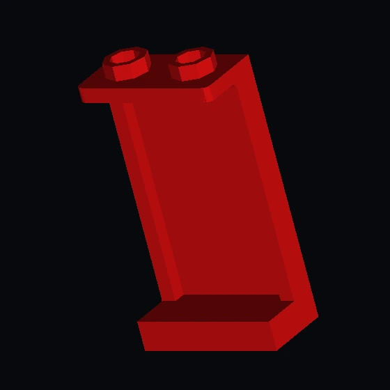 Панель 1 × 2 × 3, усиленная полыми шпильками, с наклейкой на настенный светильник зв звезда См…