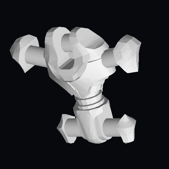 Минифигурка Механический туловище Киборга с желто-коричневым узором (87566p01)