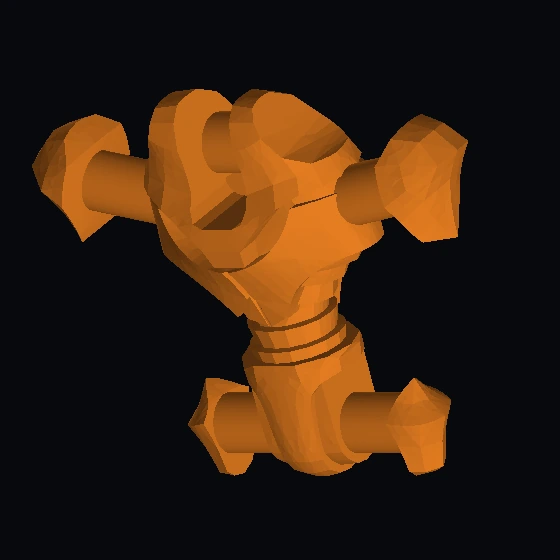 Минифигурка механического туловища киборга с белым узором (87566p02)