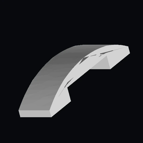 Наклонный кирпич изогнутый 4 х 1 двойной с красной звездой и черной каймой (93273pz0)