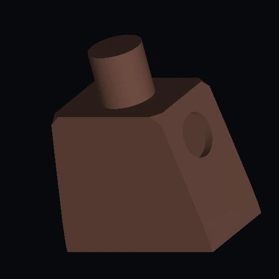 Торс минифигурки с выкройкой робота-инсектоида (973p53)