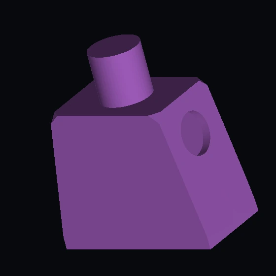 Торс минифигурки с узором «Заводной робот» (973pc67)