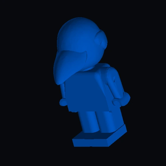 Рисунок Фабуленд птица 1 с телом черного/черного/желтого цвета (u586p01c03) (19202)