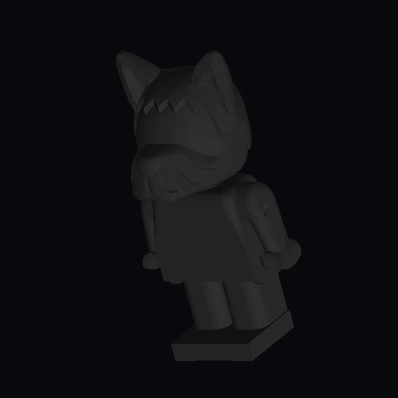 Фигура собаки Фабуленд с телом белого/белого/черного цвета (u587p01c02) (19073)