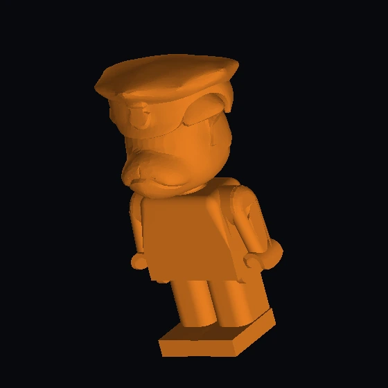 Рисунок Фабуленд Бульдог 1, белый, синий/синий/черный, с полицейской кепкой (u9142p01c06) (193…