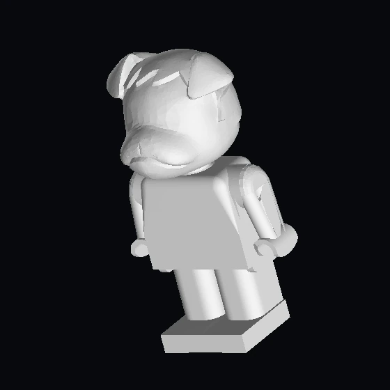 Рисунок Фабуленд Бульдог 1, коричневый с корпусом красный/красный/желтый (u9142p01c08) (19322)