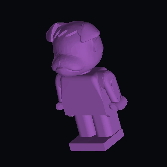 Рисунок Фабуленд Бульдог 2, белый с корпусом синего/синего/желтого цвета (u9142p02c03) (19409)