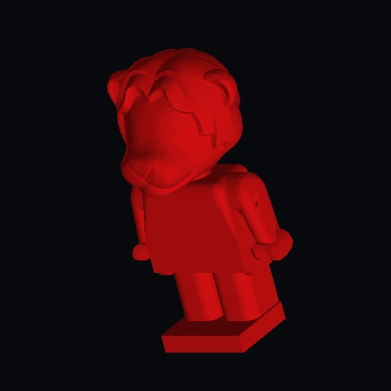 Figure Fabuland Lion 2 с телом, черная/черная/желтая золотая цепочка (u9150p02c03) (19662)