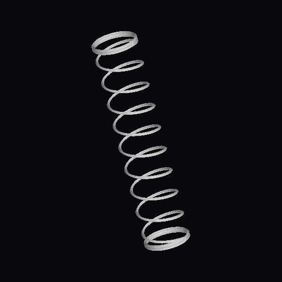 Пружина-пушка с констрикционным шаром (расслабленная) (u9383-f1) (19605)