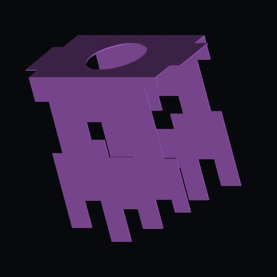 Накидка для минифигурки, рваная и пиксельная (сформированная) (u9490c01) (19928)