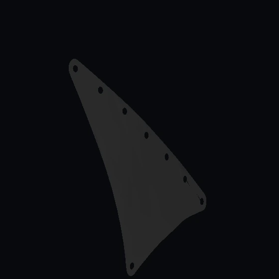 Парус 15 × 22 треугольный с 8 отверстиями (формованная форма 2) (u9496c02) (19880)