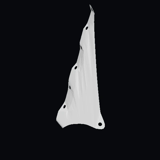 Парус 15 × 22 треугольный с 8 отверстиями и толстыми полосками на белом фоне (сформированная ф…