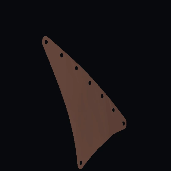 Парус 15 х 22 треугольный с 8 отверстиями и толстыми полосками на белом фоне (сформированная ф…