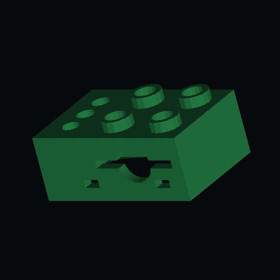 Электрический кирпич 2 × 3 Сенсорный сенсор, 4,5 В Верх (u9497) (19906)