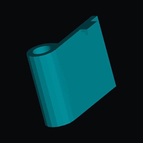 Дверь 1 × 3 × 3 левая с окном и горизонтальной ручкой - нижняя (u9501) (19742)