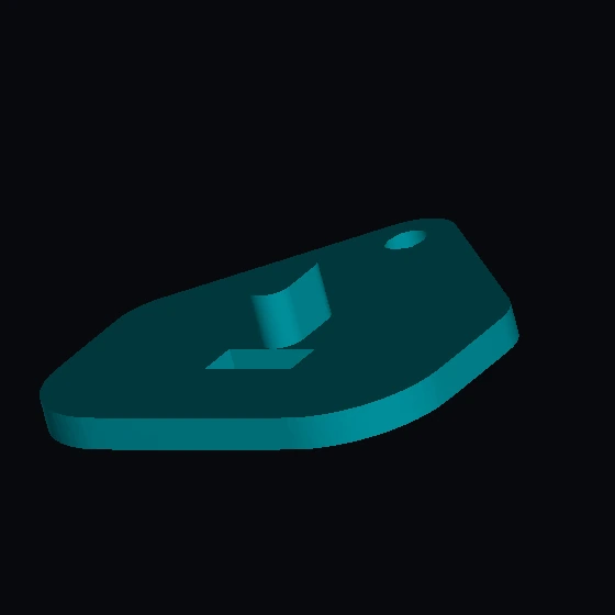 Основание соединительного крюка для поезда с прямоугольным отверстием (u9515) (19820)