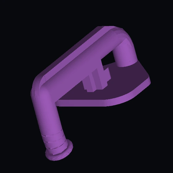 Соединительный крюк для поезда без выемки с прямоугольным основанием (u9516c01) (19886)