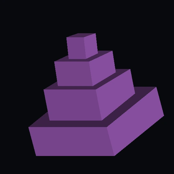 Шляпа для минифигурки кубовидной формы с 3 наклонными ступенями (u9563) (19750)