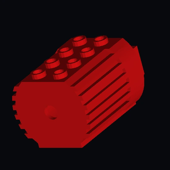 Электродвигатель Техник с центральным отверстием для штифта и логотипом 12 В — корпус в сборе……